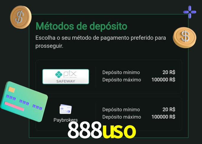 O cassino 888uso oferece uma grande variedade de métodos de pagamento