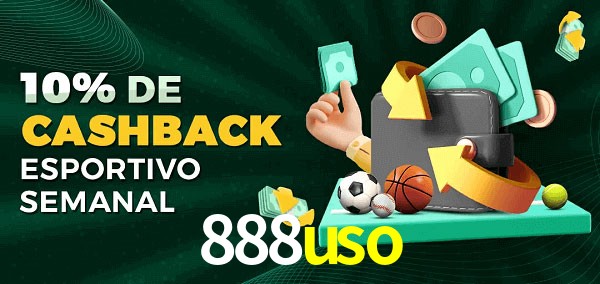 10% de bônus de cashback na 888uso